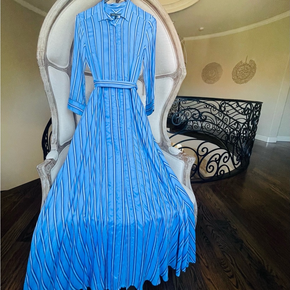 Banana republic belted maxi dress with 100% cotton lining